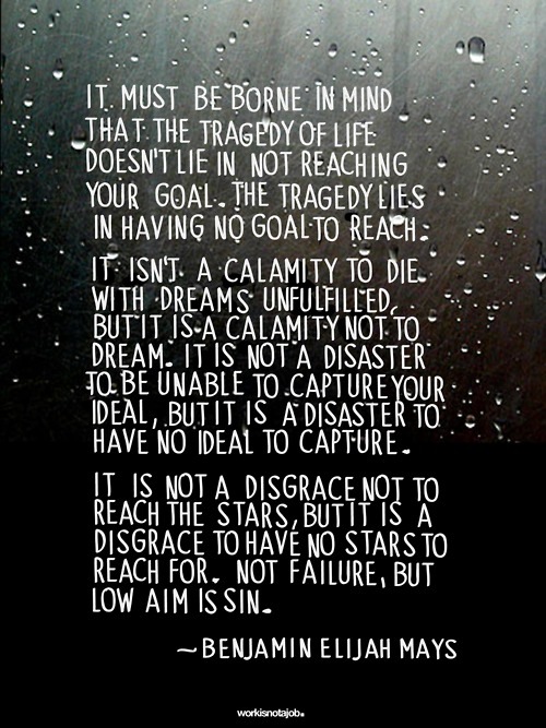 Frase: De metas, sueños, y fracasos