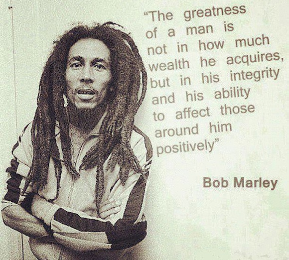 La grandeza del hombre segun Bob Marley