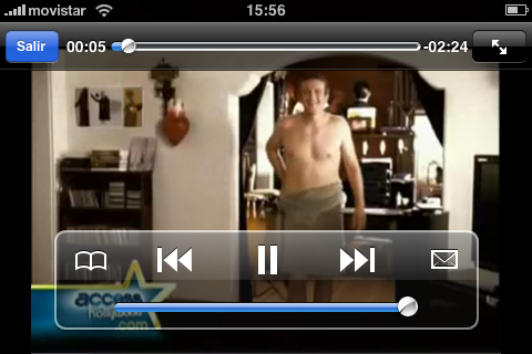 Captura de pantalla del iPhone - Jason Segel