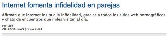 Internet fomenta la infidelidad