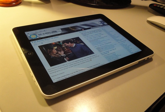 El iPad en Que la pases lindo! :)