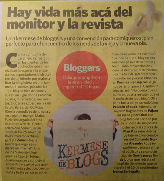 La Kermese de Blogs en el Si! La Kermese de Blogs en el Si!