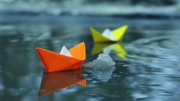 Barcos de papel