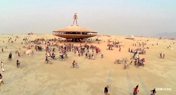 Burning Man 2013 desde un drone