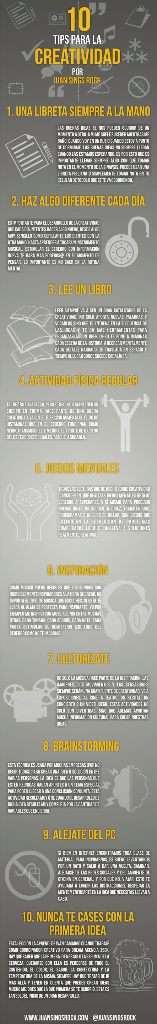10 Tips para la Creatividad