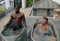 David Beckham y Kevin Hart