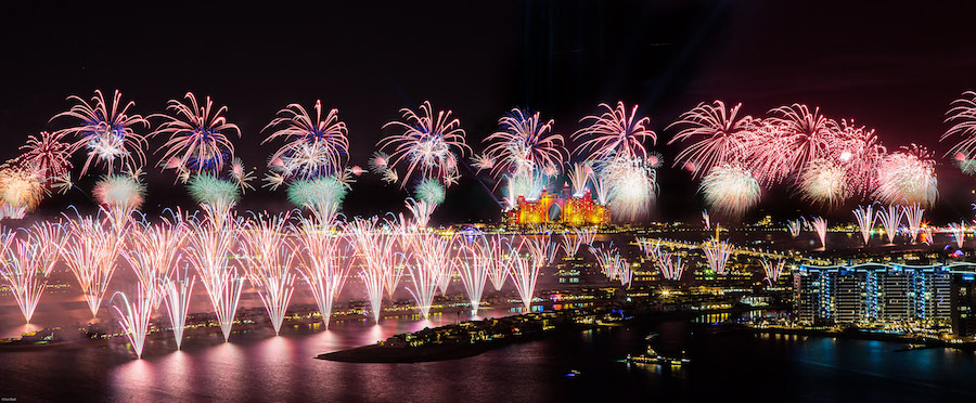 Fuegos Artificiales: Año Nuevo en Dubai 2014