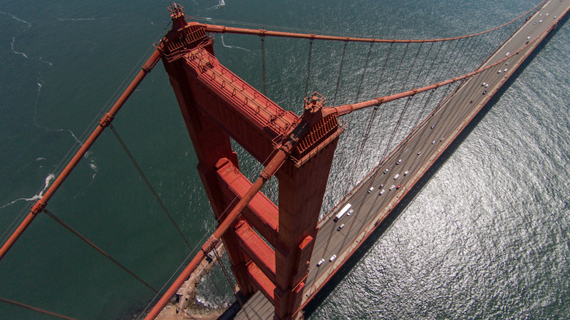 Golden Gate Bridge, San Francisco, Drones