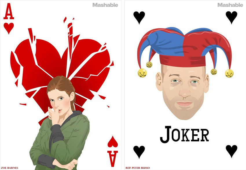 Las cartas de poker de House of Cards