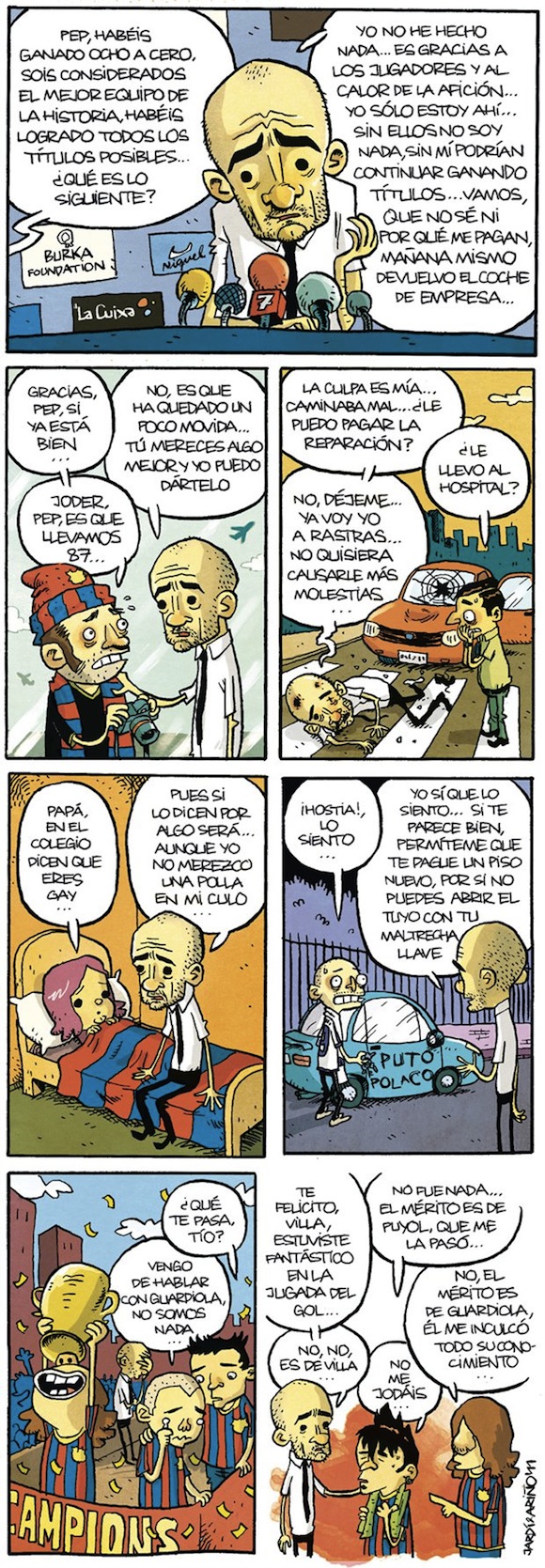 La humildad de Pep Guardiola La humildad de Pep Guardiola