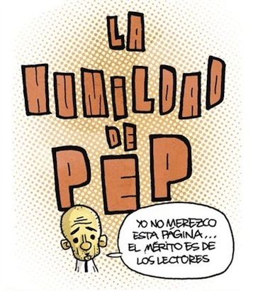 La humildad de Guardiola (humor) La humildad de Guardiola (humor)