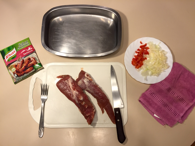 Receta de lomo de cerdo a la barbacoa con las bolsas Knorr