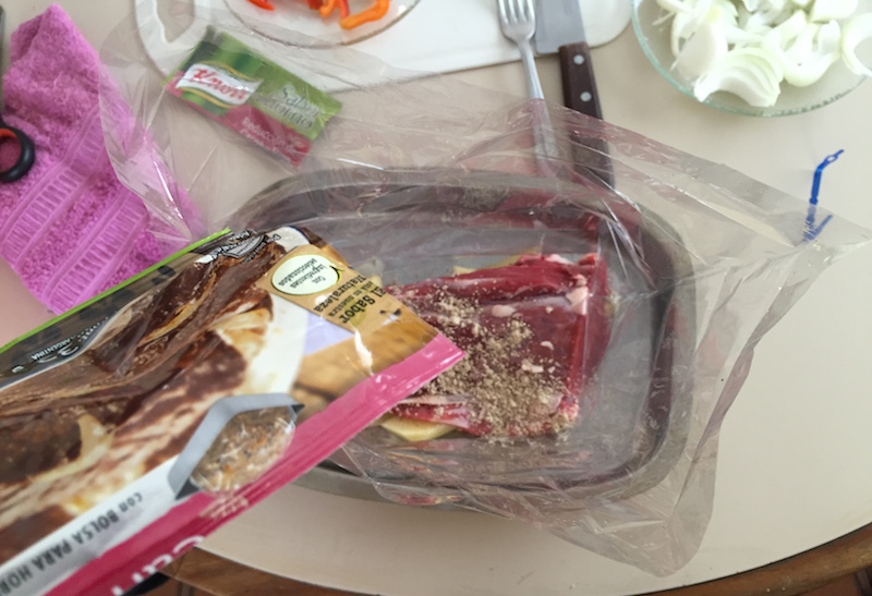 Lomo al horno con las bolsas de Knorr