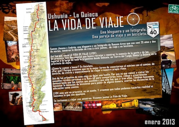 La vida de viaje: Jimena y Andres viajan en bicicleta de Ushuaia a la Quiaca