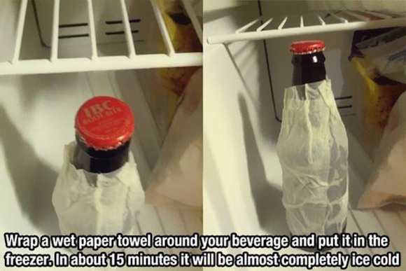 Life Hacks: Cómo enfriar más rápido una botella
