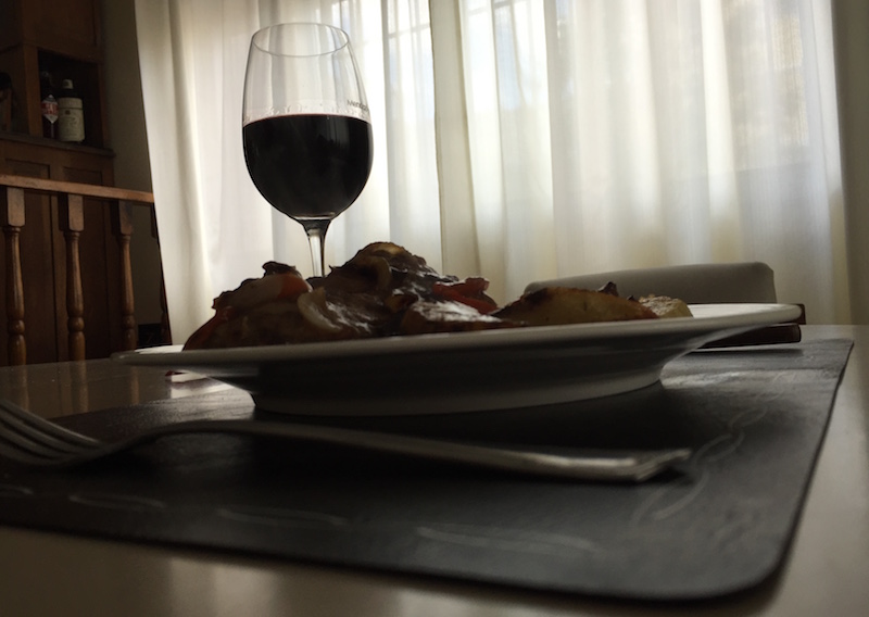 Lomo al horno con vino con las bolsas de knorr