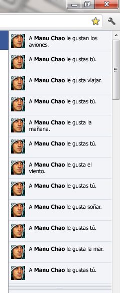 Manu Chao en Facebook