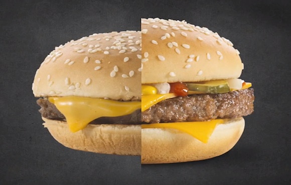 Las fotos de las hamburguesas de McDonalds Las fotos de las hamburguesas de McDonalds