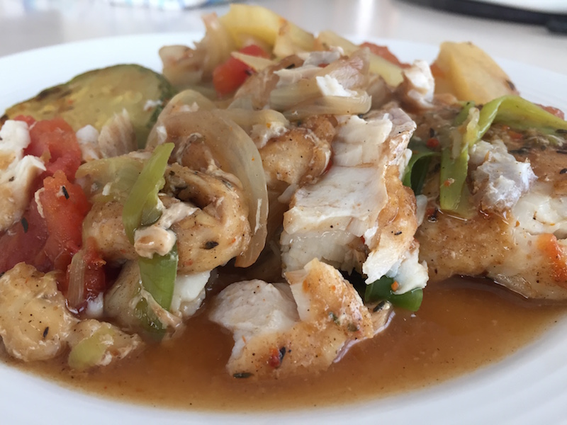 Cociné una merluza al horno con las bolsas Knorr