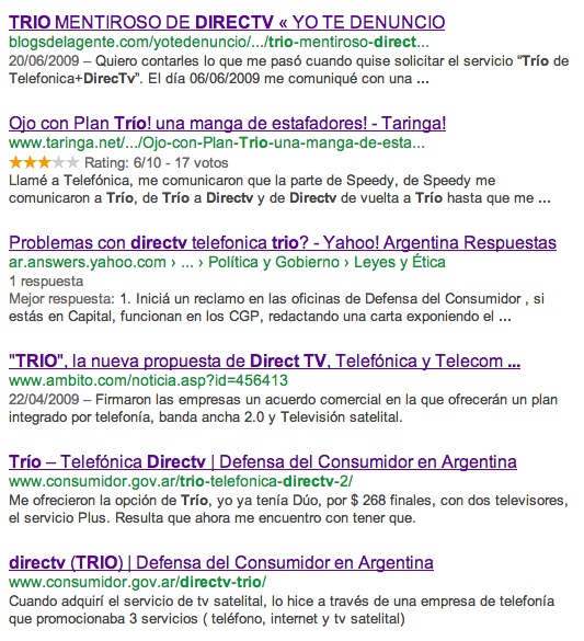 "Plan trio de DirecTV es una estafa"