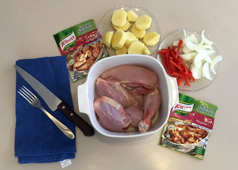 Cómo hacer un pollo al horno con las bolsas de Knorr