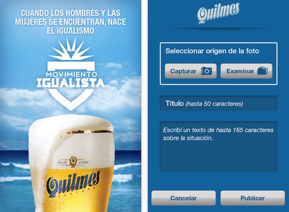 Concurso Quilmes: Situaciones Igualistas Facebook