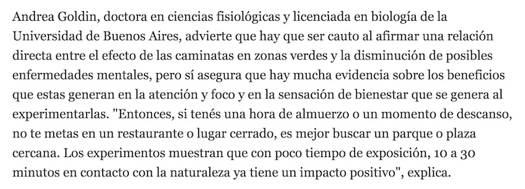 Vivir rodeados de naturaleza