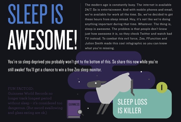 Sleep is awesome! - Infografia Sleep is awesome! - Infografia