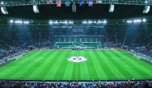 Timelapse de un partido de futbol en Polonia Timelapse de un partido de futbol en Polonia