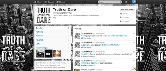 Truth or Dare New York en Twitter Truth or Dare New York en Twitter