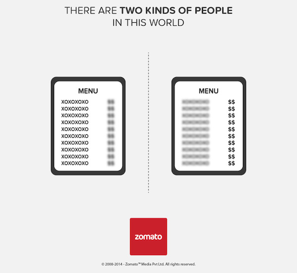 Zomato: Los que miran el precio